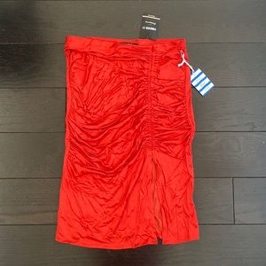 Red skirt
